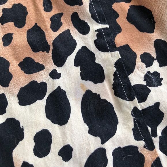 Andrade Collection Leopard Animal Print Trench Coat Rain Coach  Size S - Picture 10 of 11